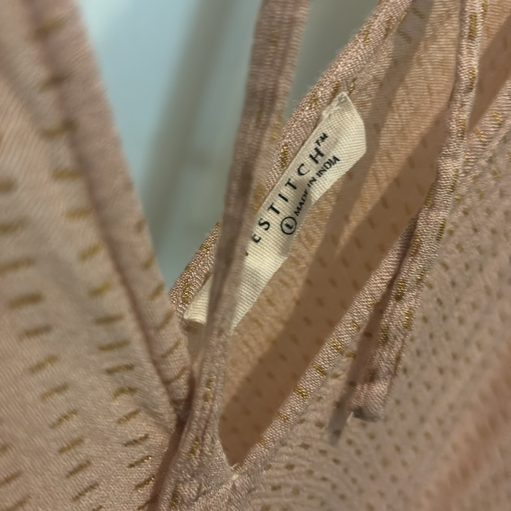 Lovestitch batwing cocktail summer day dress peach size L fits S - small Large - Picture 3 of 7